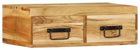 vidaXL Dulap TV montat pe perete 60x30x19 cm, lemn masiv de acacia