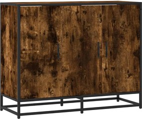 vidaXL Dulap, stejar fumuriu, 94x35x76 cm, lemn prelucrat