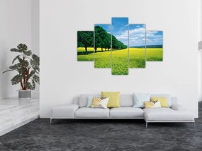 Tablou - Câmp cu alei (150x105 cm)