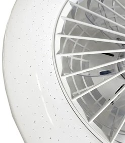 Plafonieră LED cu ventilator STAR LED/48W/230V + telecomandă