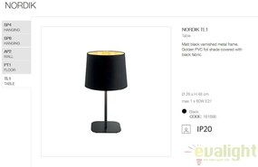Veioza / Lampa masa design modern NORDIK TL1 161686