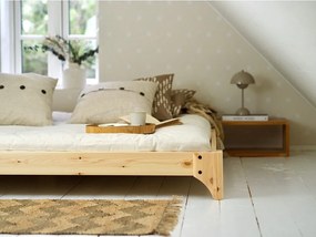 Pat matrimonial din lemn masiv de pin cu somieră 180x200 cm Elan – Karup Design