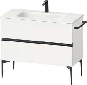 Duravit Sivida dulap 101x47.7x59.2 cm sub chiuveta pe perete alb-negru SV46520BD180000