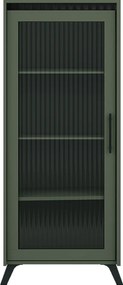Vitrină, verde smoke/negru, LONGY REG1W
