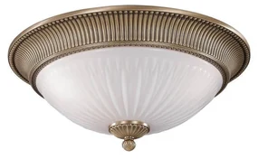 Plafoniera clasica design italian din alama, sticla 9250 RA-PL. 9270/3