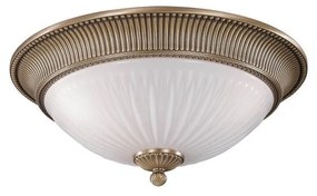 Plafoniera clasica design italian din alama, sticla 9250 RA-PL. 9270/3
