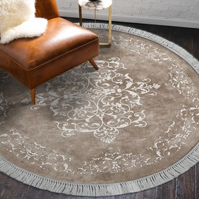 Covor Living ALN400616BJ17, Ø 100 cm, Bej