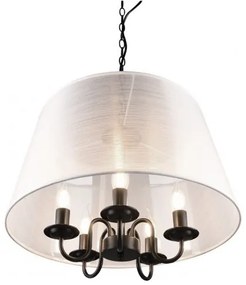 Lustră pe lanț CIMA 5xE14/40W/230V gri Reality