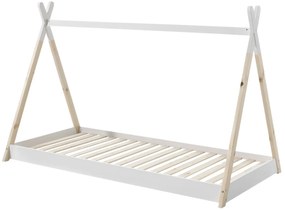 Set TIPI format dintr-un Pat copii (90 x 200 cm) și un set textil asortat.