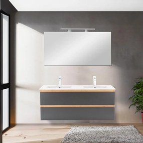 Dulap inferior Vario Forte 120 cu lavoar stejar-antracit