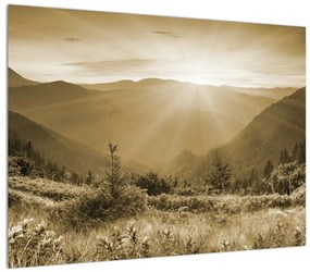Tablou cu peisaj montan (70x50 cm), în 40 de alte dimensiuni noi