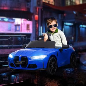 AIYAPLAY Mașinuță Electrică BMW M4 pentru Copii, Albastră | Aosom Romania