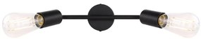 Plafoniera cu 2 spoturi directionabile design modern MARTHA negru