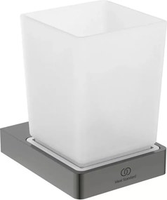Suport periute de dinti Ideal Standard Atelier Conca patrat gri Magnetic Grey