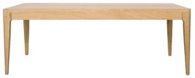 Masuta de cafea, natur, din lemn de stejar, L120 cm, Ernest