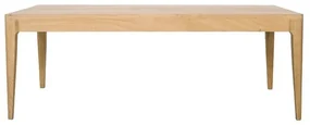Masuta de cafea, natur, din lemn de stejar, L120 cm, Ernest