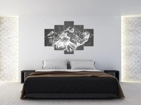 Tablou - Ilustrație de munți (150x105 cm)