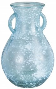 Vaza, Arleen, Bizzotto, 16x24 cm, sticla reciclata, albastru