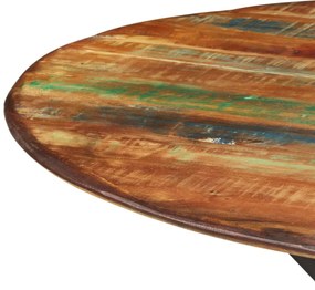 Masa de bucatarie, O110x78 cm, lemn masiv de mango si otel 1, Lemn masiv reciclat