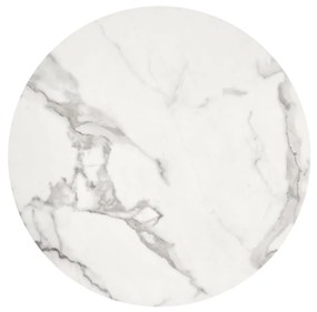 Masa Morata marmura alba / auriu – Ø79 x h74 cm