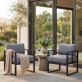 Fotoliu de grădină gri grafit Bellisima - Bonami Selection