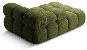 Modul pentru canapea modulară verde cu tapițerie din țesătură bouclé (cu colț pe partea stângă ) Bellis – Micadoni Home
