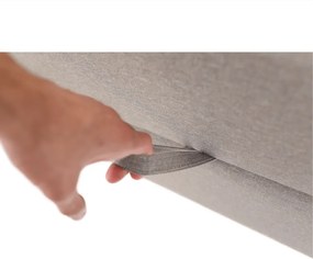 Pat tip BOXSPRING 120x200, taupe gri-maro, FERATA TV KOMFORT