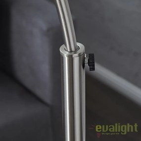 Lampadar inalt si elegant cu arc extensibil si abajur de 32cm, Big Bow II crom A-21068 VC