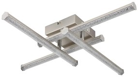 Plafonieră LED Globo 67346-24 KIRINA LED/24W/230V 4000K crom mat