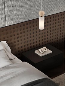 Pendul Metal, Auriu, Travertin, Sticla, FILOMENA