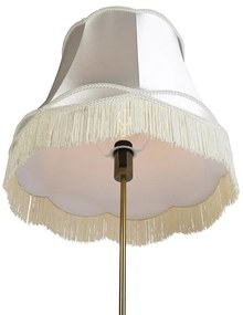Lampă de podea bronz cu abajur Granny crem 45 cm reglabil - Parte
