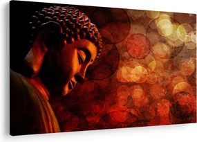 Tablou - Buddha în nuanțe roșii (90x60 cm)