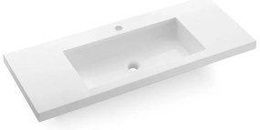 Bathco 0515 - Lavoar încastrat COLLOTO 100 x 40 cm, din rășină, alb