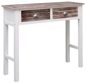 vidaXL Masă consolă, maro, 90 x 30 x 77 cm, lemn