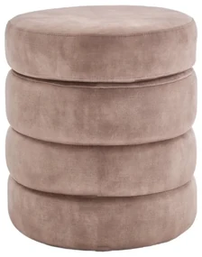 Bancheta cu spatiu de depozitare, Catifea Sampanie, VOQUE 50cm A-46688 VC