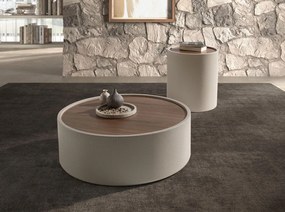 Masuta laterala design LUX Walnut-Bej