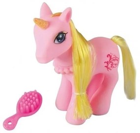 Ponei Unicorn 10 cm cu perie pentru par - Happy People