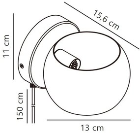 Spot de perete Nordlux BELIR 1xG9/5W/230V verde
