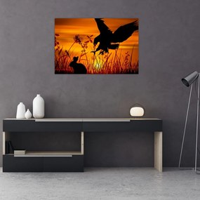Tablou cu silueta prădătorului (90x60 cm)