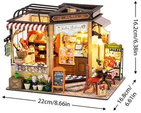 Casă miniaturală 2Kids Toys Brutăria Juliei 2xAAA