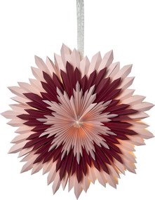 Decorațiune pentru Crăciun Star Trading Ice, roz, ø 60 cm