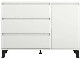 Comoda BOGAN 1D3S, albă