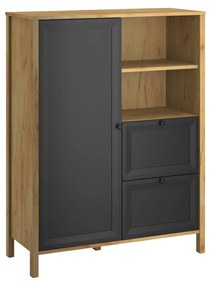 Raft Bruselas (stejar craft auriu + negru) . 1116780