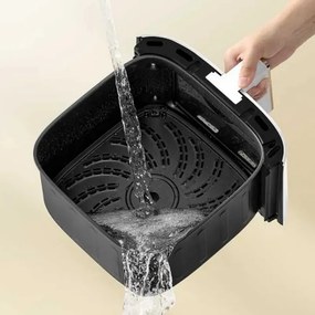 Friteuza cu aer cald Dreame AF30, 2300 W, 7 L, 12 programe, 50-200°C, Caldura ciclonica sus/jos, SmartSteam, LED, NTC, Alb