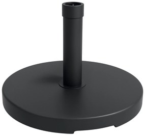 Outsunny Bază pentru Umbrelă de Grădină din HDPE și Ciment cu Manivelă Integrată, Ø46,5x31 cm, Negru | Aosom Romania