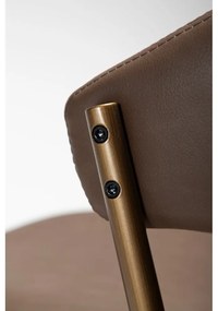 Scaun de dining maro închis din imitație de piele Zone – DAN-FORM Denmark