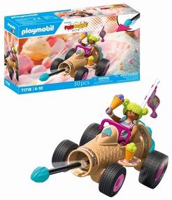 JUCARIE DE ROL CURSA CU CORNETUL DE INGHETATA - PLAYMOBIL ACTION HEROES (PM71718)