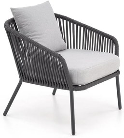 Set de gradina Rocca - 5 locuri, gri