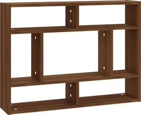 vidaXL Raft de perete, stejar maro, 75x16x55 cm, lemn compozit