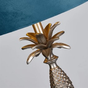 Veioza/Lampa de masa design lux elegant Belle argintiu/teal
